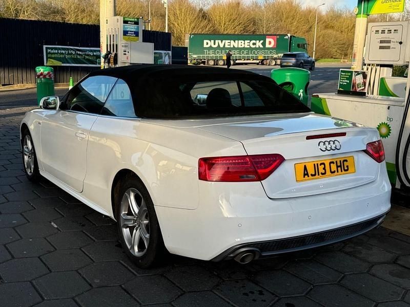 Used Audi A5 Cabriolet S-Line 2013 White Cabriolet