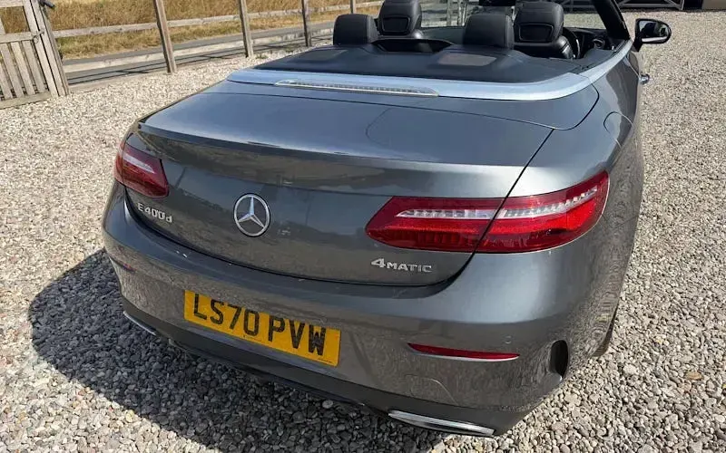 Used Mercedes E400 AMG line 340 HP (250 kW) 2020 Grey Cabriolet