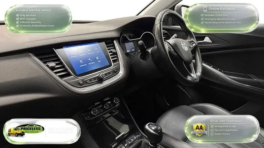 Used Vauxhall Grandland X Elite 130 HP (95 kW) 2019 Grey SUV