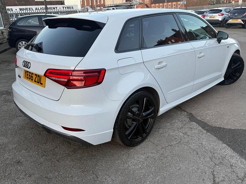 Used Audi A3 S-Line 150 HP (110 kW) 2016 White Hatchback