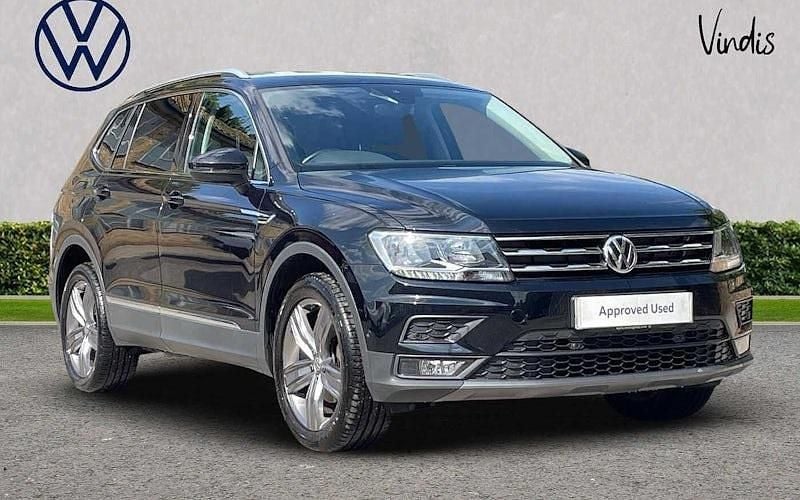Black Used 2021 VW Tiguan Allspace Match SUV | £23,544 (Good price) - Image 1/4