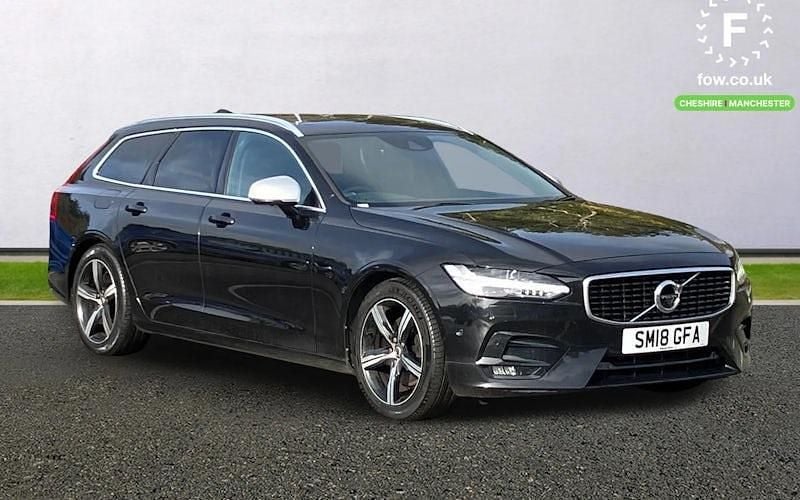 Black Used 2018 Volvo V90 R-Design Estate | £18,199 (Fair price) - Image 1/4