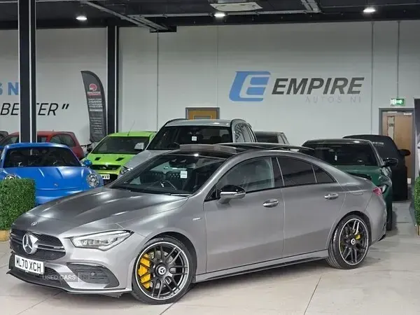 Used Mercedes CLA35 AMG Premium Plus 306 HP (225 kW) 2020 Grey Coupe