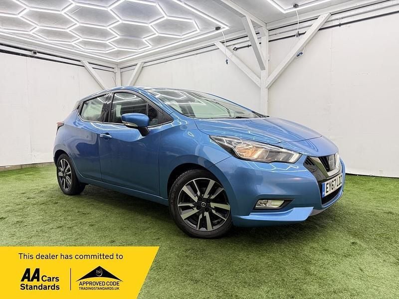 Used Nissan Micra Acenta 90 HP (66 kW) 2017 Blue Hatchback