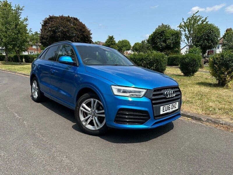 Blue Used 2016 Audi Q3 S-Line SUV | £9,985 (Good price) - Image 1/4