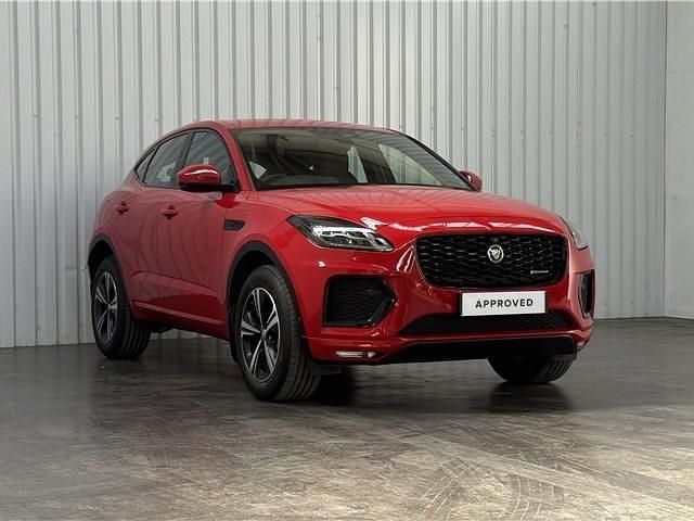 Special solid caldera red Used 2021 Jaguar E-Pace R-Dynamic SUV | £22,790 (Fair price) - Image 1/4