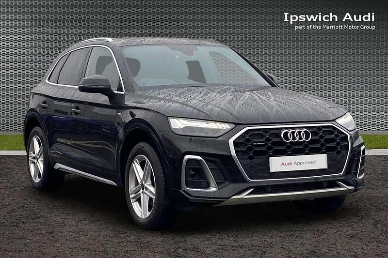 Black Used 2022 Audi Q5 S-Line SUV | £23,999 (Good price) - Image 1/4