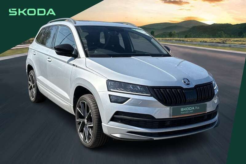 Silver Used 2021 Skoda Karoq SportLine SUV | £22,899 (Fair price) - Image 1/4