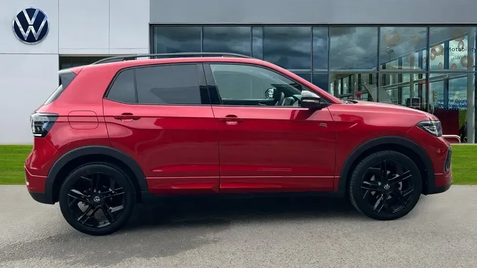 Used VW T-Cross Black Edition 150 HP (110 kW) 2025 Kings red premium metallic SUV