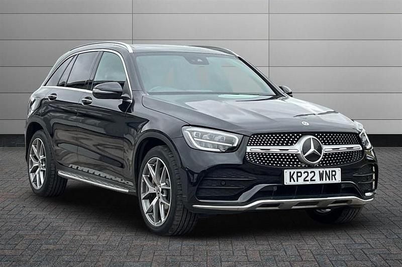 Obsidian black Used 2022 Mercedes GLC300 AMG Line Premium Estate | £32,781 (A bit pricey) - Image 1/4