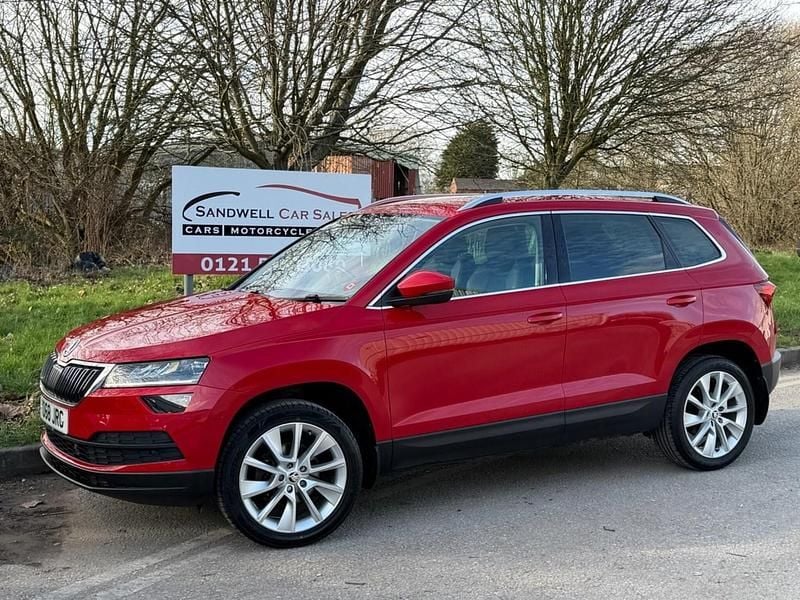 Used Skoda Karoq SE L 150 HP (110 kW) 2019 Red SUV