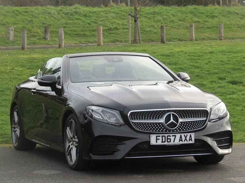 Used Mercedes E220 AMG line 2018 Black Cabriolet