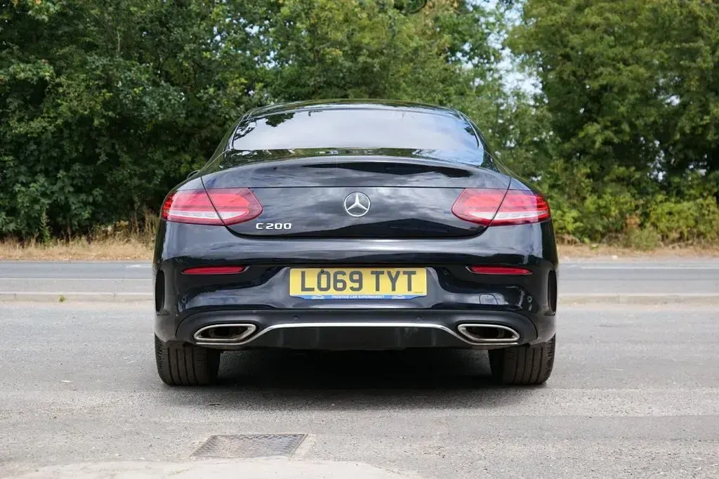 Used Mercedes C200 AMG line 198 HP (145 kW) 2019 Black Coupe