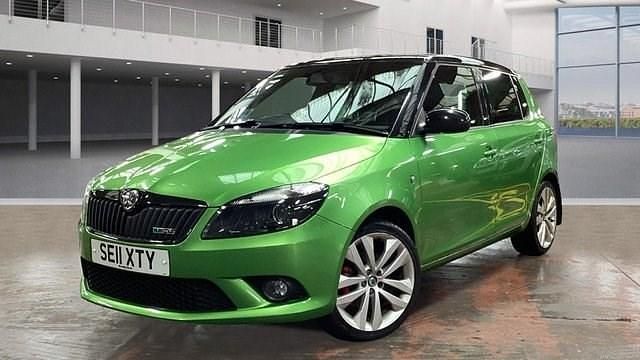 Used Skoda Fabia vRS 180 HP (132 kW) 2011 Green Hatchback