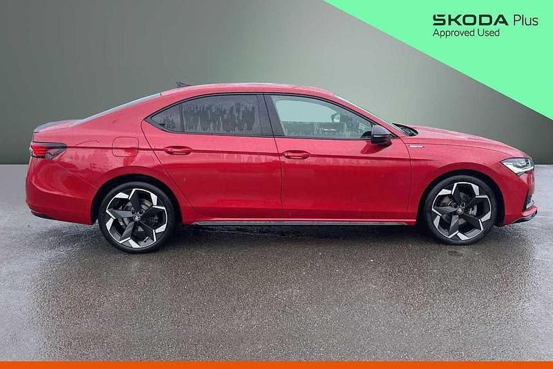 Used Skoda Superb SportLine 150 HP (110 kW) 2025 Carmine red metallic Hatchback