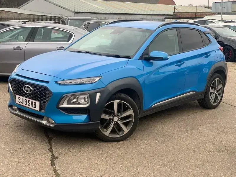 Used Hyundai Kona Premium 120 HP (88 kW) 2019 Blue SUV