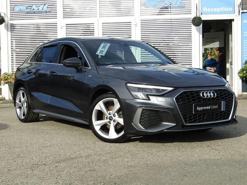 Grey Used 2022 Audi A3 Sportback S-Line Hatchback | £18,292 (Fair price) - Image 1/4
