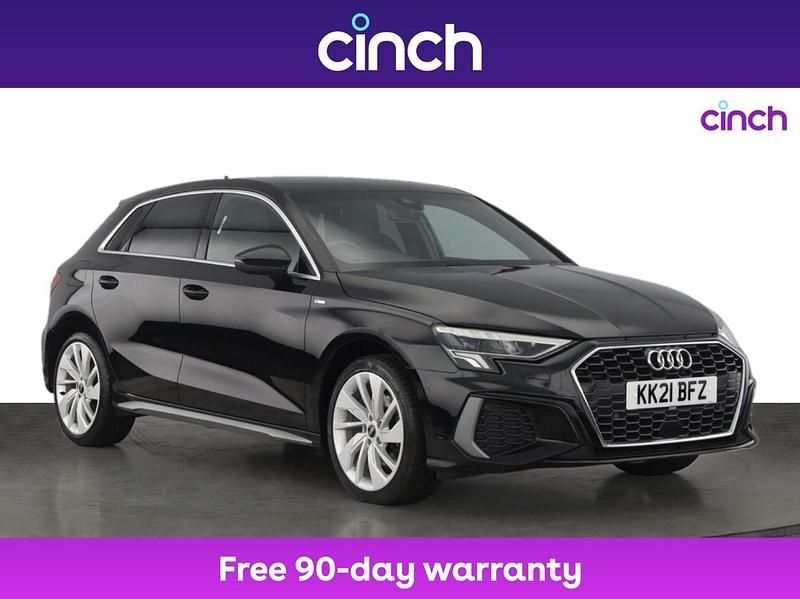 Black Used 2021 Audi A3 e-tron S-Line Hatchback | £17,049 (Fair price) - Image 1/3