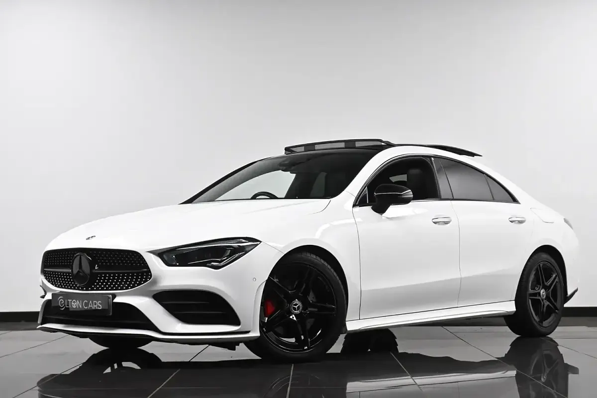 Used Mercedes CLA200 AMG Line Premium Plus 163 HP (119 kW) 2020 White Coupe