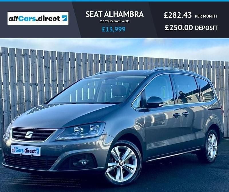 Grey Used 2017 Seat Alhambra Ecomotive MPV | £13,999 (Good price) - Image 1/4