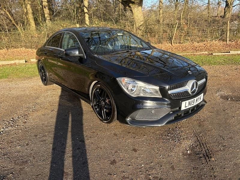Black Used 2019 Mercedes CLA200 AMG line Sedan | £11,990 (Good price) - Image 1/4