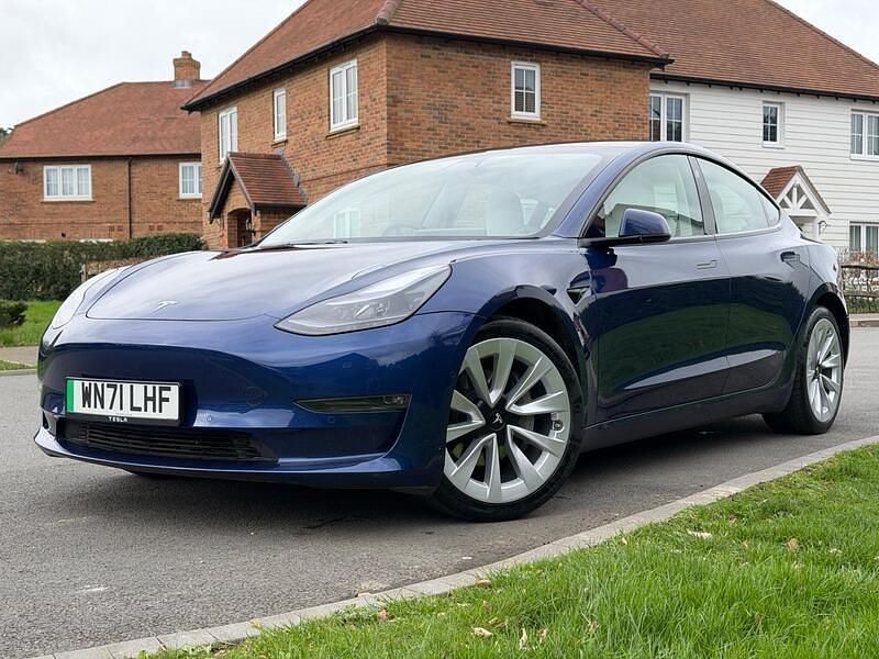 Used Tesla Model 3 Long Range AWD 77 kW (106 HP) 2021 Blue Sedan