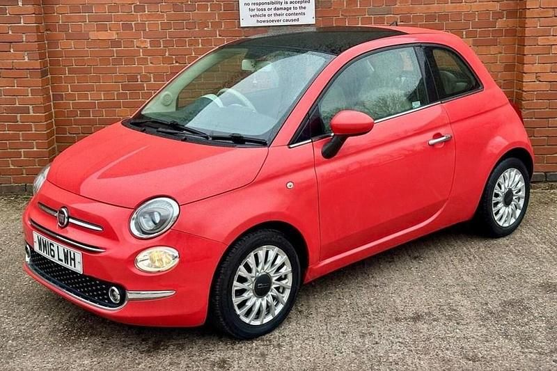 Used Fiat 500 Lounge 69 HP (50 kW) 2016 Pink Hatchback