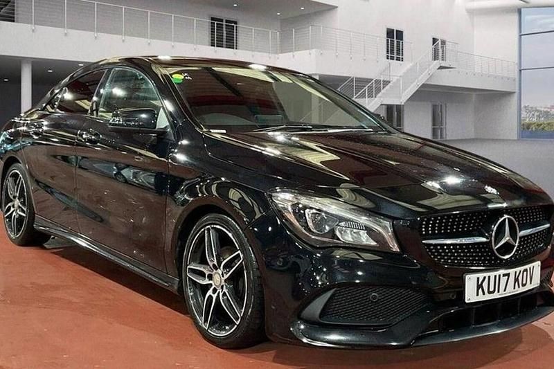 Used Mercedes CLA180 AMG line 122 HP (89 kW) 2017 Black Sedan