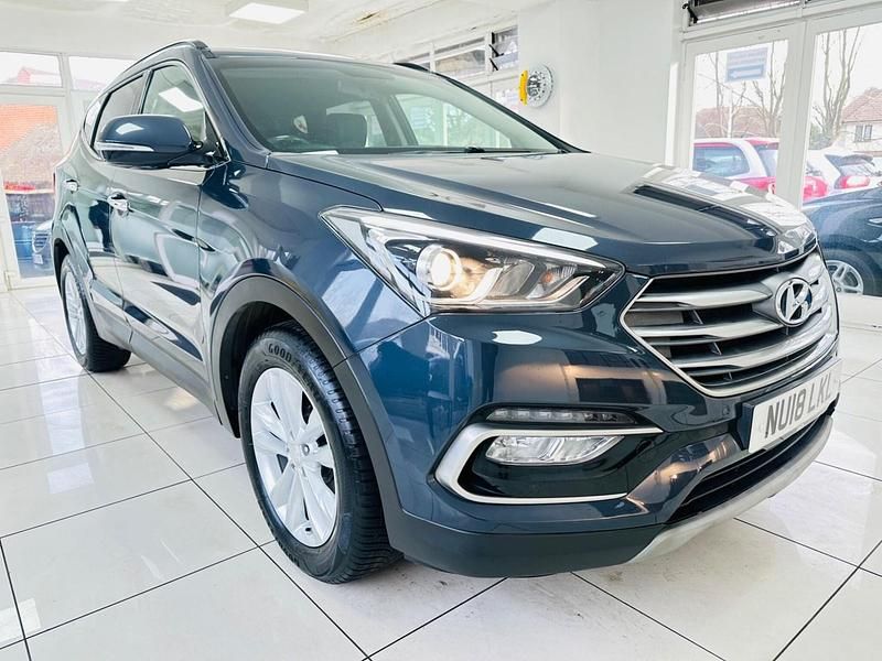 Used Hyundai Santa Fe Premium 2018 Blue SUV