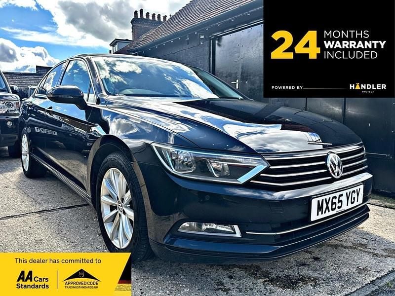 Black Used 2015 VW Passat Business Sedan | £5,890 (Fair price) - Image 1/4