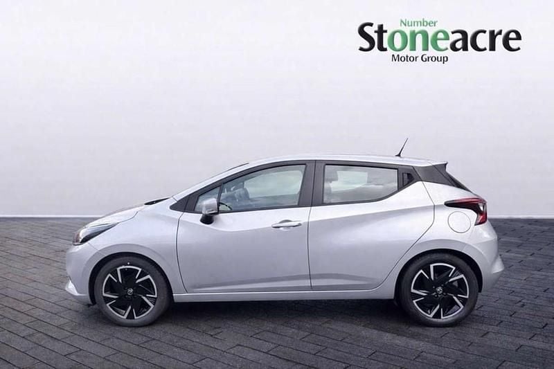 Used Nissan Micra Acenta 92 HP (67 kW) 2022 Silver Hatchback