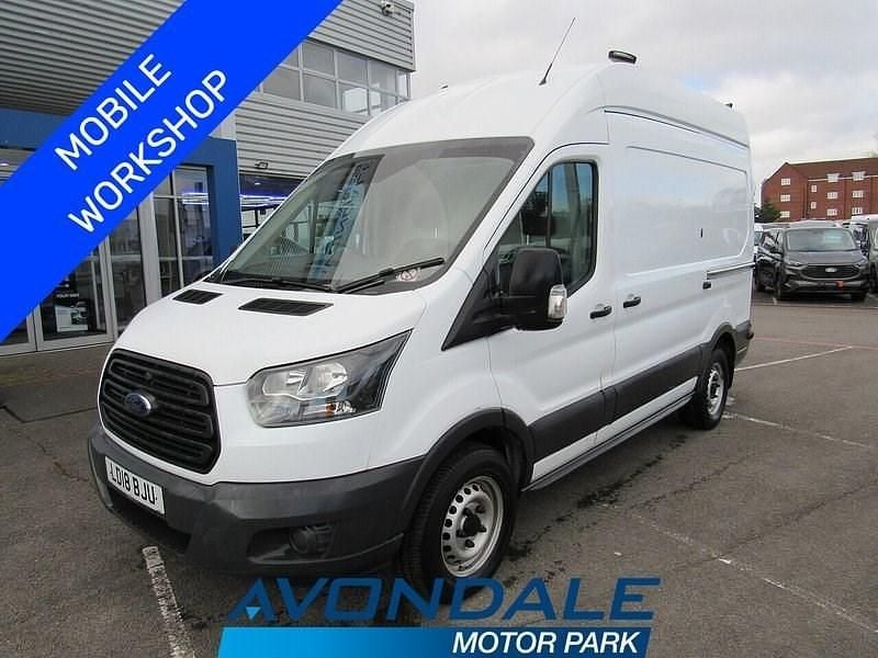 Used Ford Transit 130 HP (95 kW) 2018 White Van