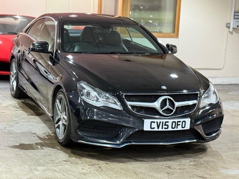 Black Used 2015 Mercedes E220 AMG line Coupe | £4,989 (Good price) - Image 1/4