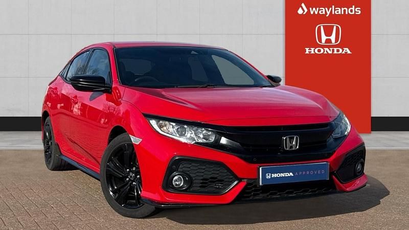 Used Honda Civic Sport 2019 Red Hatchback