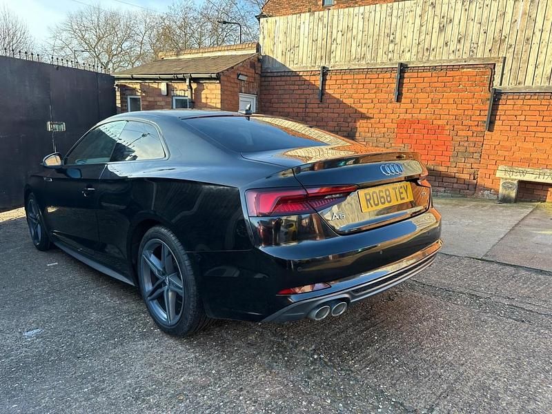 Used Audi A5 S-Line 190 HP (139 kW) 2018 Black Coupe