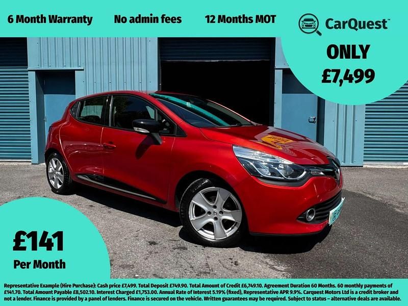 Red Used 2016 Renault Clio IV Dynamique Hatchback | £7,499 (Fair price) - Image 1/4