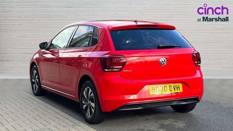 Used VW Polo Match 80 HP (58 kW) 2020 Red Hatchback
