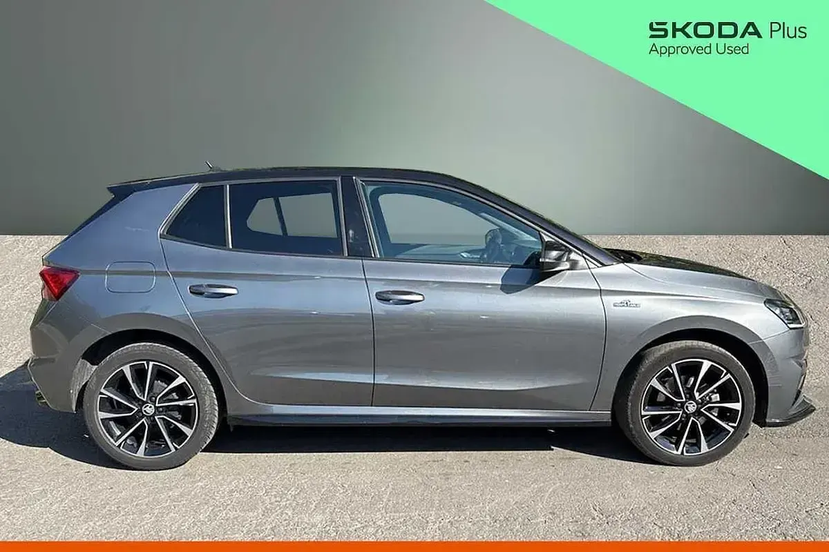 Used Skoda Fabia Monte Carlo 85 HP (62 kW) 2024 Graphite grey metallic black magic pearl effect Hatchback