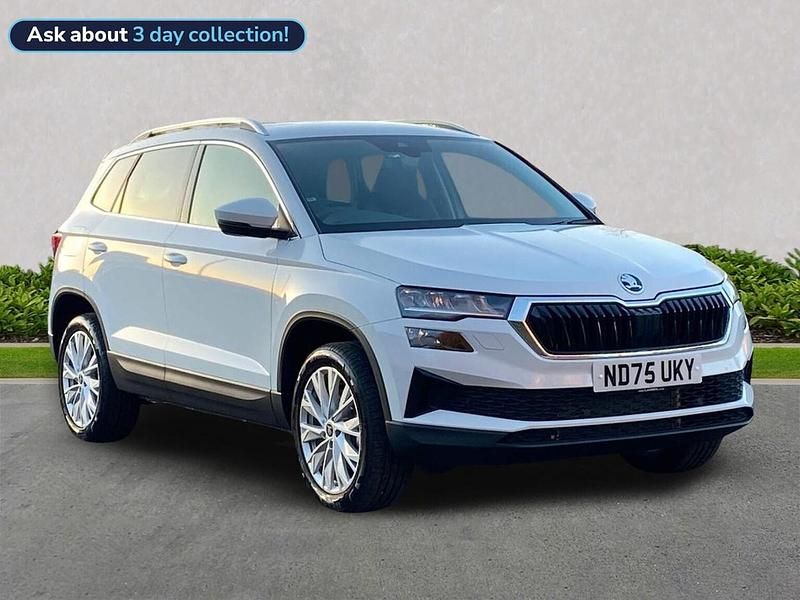 Used Skoda Karoq SE L 110 HP (80 kW) 2025 Moon white metallic SUV