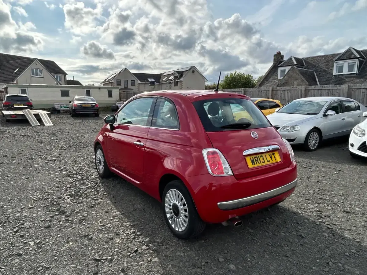 Used Fiat 500 Lounge 69 HP (50 kW) 2013 Red Hatchback