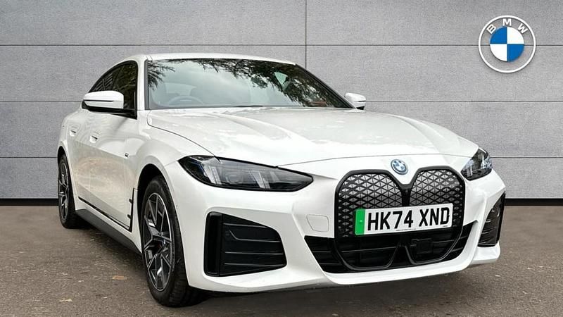 White Used 2025 BMW i4 M Sport Sedan | £39,173 (Good price) - Image 1/4