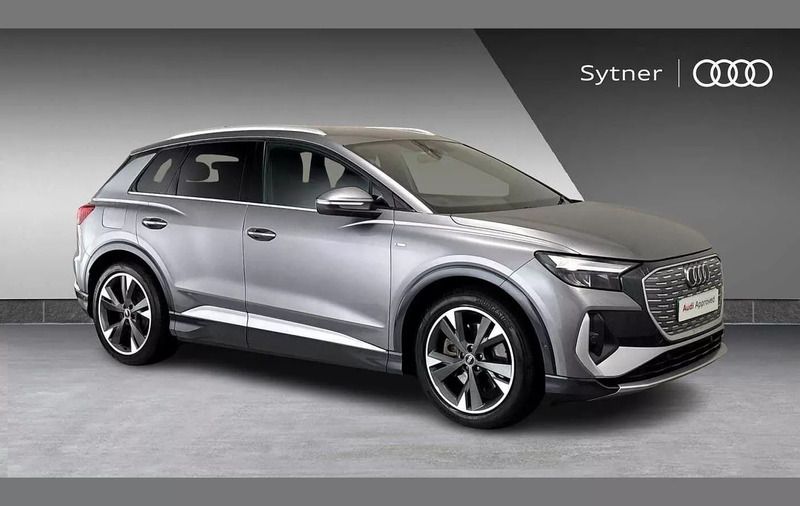 Grey Used 2022 Audi Q4 e-tron S-Line SUV | £26,000 (A bit pricey) - Image 1/4