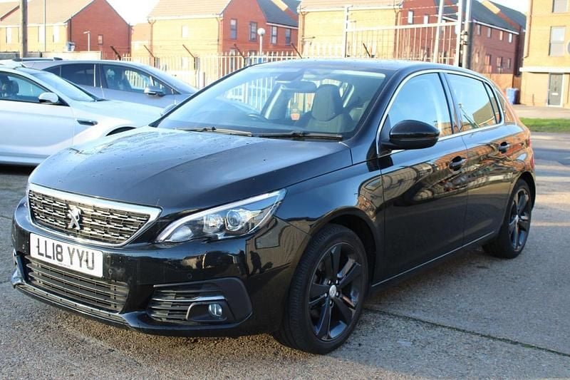 Used Peugeot 308 Allure 130 HP (95 kW) 2018 Black Hatchback