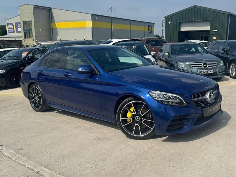 Blue Used 2019 Mercedes C220 AMG line Sedan | £16,750 (Fair price) - Image 1/4