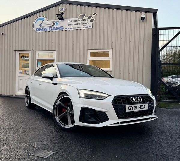 White Used 2021 Audi A5 S-Line Hatchback | £22,950 (Fair price) - Image 1/4