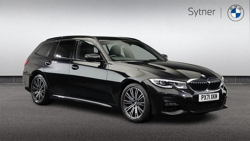 Black Used 2021 BMW 330 M Sport Estate | £28,250 (Fair price) - Image 1/4