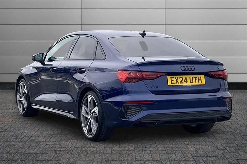 Used Audi A3 Black Edition 150 HP (110 kW) 2024 Blue Sedan