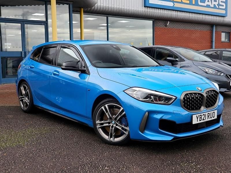 Misano blue Used 2021 BMW M135 Sport Line Hatchback | £23,489 (Good price) - Image 1/4