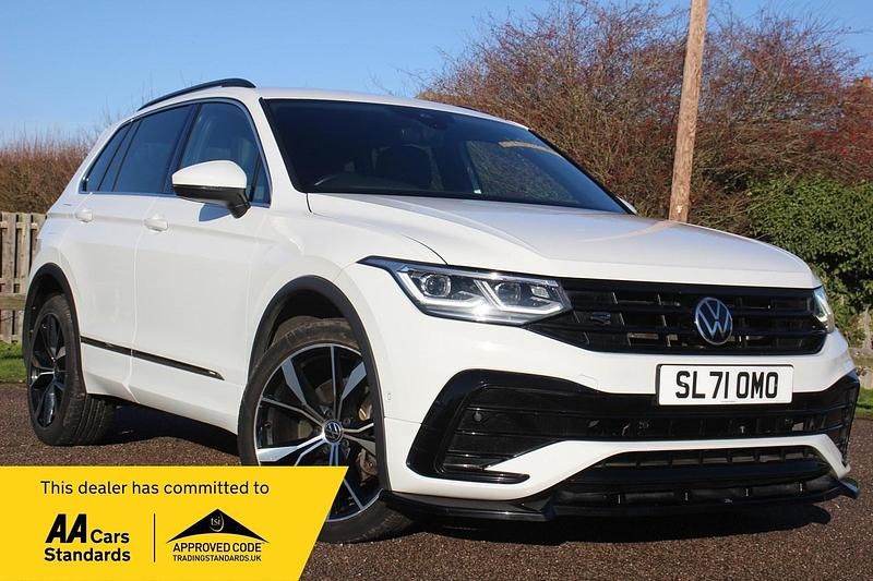 White Used 2021 VW Tiguan R-line SUV | £19,990 (Super price) - Image 1/3