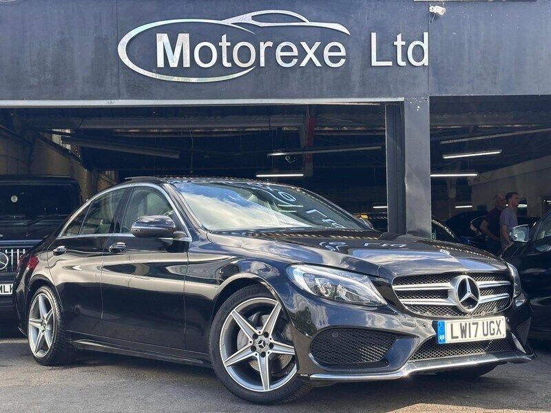 Black Used 2017 Mercedes C200 AMG Line Premium Sedan | £12,750 (Fair price) - Image 1/4